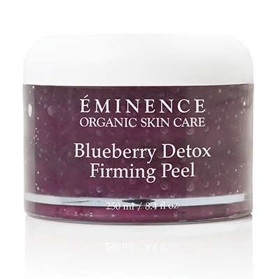 eminence organics blueberry firming detox peel applied by an aesthetician in grand ledge mi.